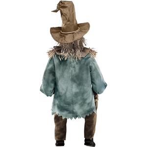 Creepy 4.5 Ft Animated Sitting Scarecrow Animatronic for Halloween | Motion-Activated Scarecrow Prop | Perfect for Spooky Decorations Spirit Halloween