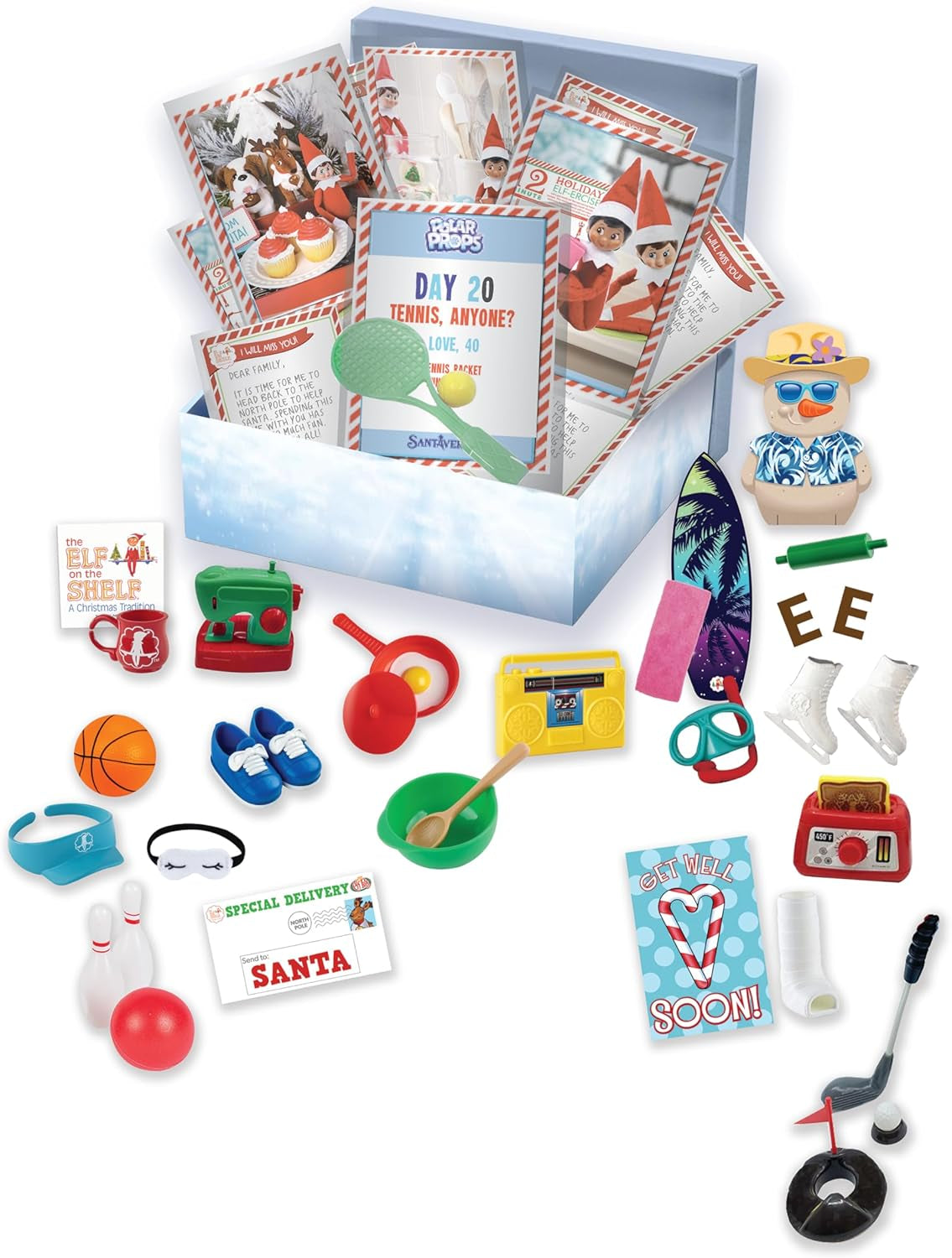 24-Day Super Set - Official  Ideas for 24 Days of Elf Magic - 80+ Props, Magifreez Standing Pants and Planning Calendar - for Ages 3 Years and Above