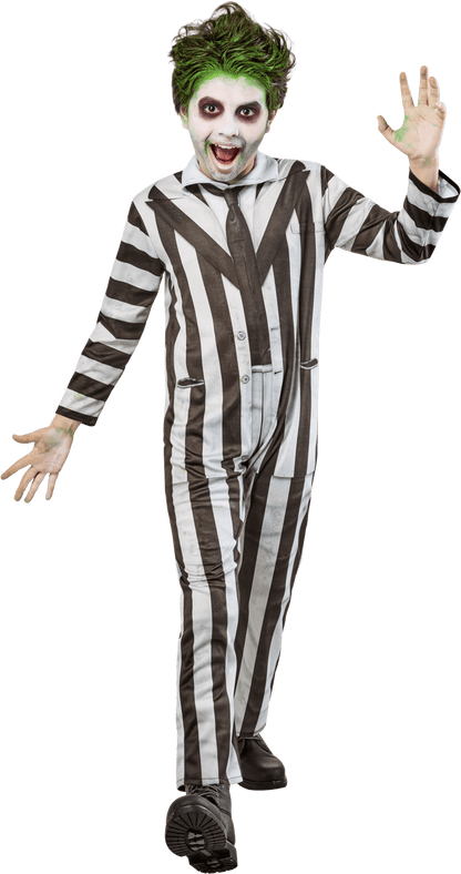 "Spook-tacular Beetlejuice Halloween Costume for Kids - Boys Size S (6/7) by Rubies!"