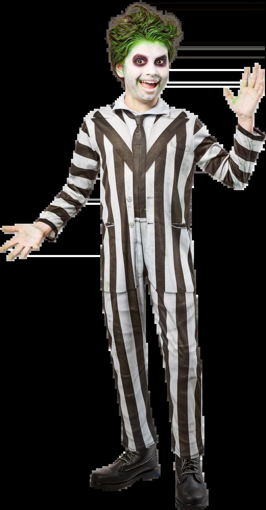 "Spook-tacular Beetlejuice Halloween Costume for Kids - Boys Size S (6/7) by Rubies!"