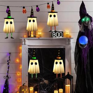 Spook up your Halloween with our Set of 3 Glowing Ghosts in Witch Hats! Perfect for your yard, patio, or garden. Light up your Halloween parties and trick-or-treating with these eerie hanging decorations! 🎃👻✨ #HalloweenDecor #SpookySeason CYSKXYI