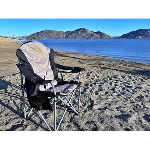 Outdoor Heated Camping Chair (2 Pack) - Foldable Beach Chair with Wide Padding, Heavy Duty Cooler, Carry Bag, Cupholder & Side Pockets, Includes 10000mAh Power Bank for Ultimate Comfort & Convenience Nice Choice