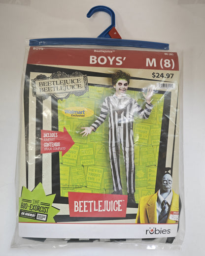 "Spook-tacular Beetlejuice Halloween Costume for Kids - Boys Size S (6/7) by Rubies!"