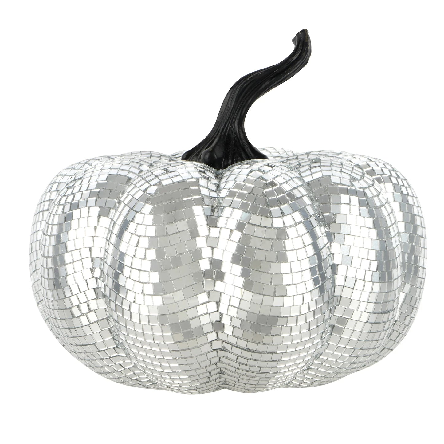 "Spooktacular 8" Disco Ball Pumpkin Tabletop Décor by ® - Perfect Halloween Home Accent!"