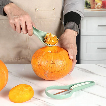 "Spooktacular Savings! 3-in-1  Grater Pumpkin Carving Kit - Perfect for Halloween Decorators, Beginners & Pros!"