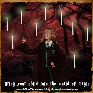 20PCS LED Floating Candles with Wand - Create a Spooky Atmosphere this Halloween! Remote-Controlled Flameless Candles for Indoor Parties, Flickering Warm Light for Magical Decor! Perfect for Your Themed Celebrations! Boribim