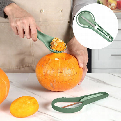 "Spooktacular Savings! 3-in-1  Grater Pumpkin Carving Kit - Perfect for Halloween Decorators, Beginners & Pros!"