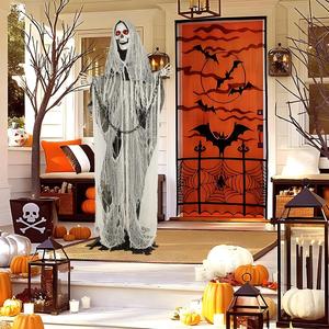 64" Evil Sound & Motion Activated Halloween Reaper - Life Size Animatronic with LED Eyes & Creepy Sounds for Haunted House, Lawn, & Patio Decor