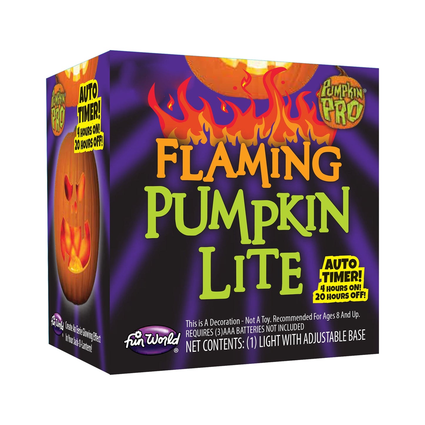 "Spook-tacular Halloween Flaming Pumpkin Lite by  !"