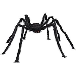 Giant 5 Ft. Hairy Spider - Spook Up Your Yard This Halloween! Perfect Scary Decoration for Outdoor Parties & Creating a Frightening Atmosphere! 🕷️🎃 #HalloweenDecor #SpookySeason JOYIN