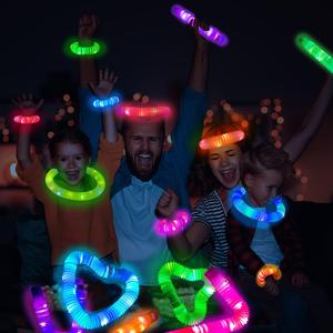 Light up the night with our Glow Sticks Party Pack! 12 neon glow necklaces & bracelets perfect for kids' parties, Halloween fun, camping adventures, and dance parties. Ideal for celebrations and nighttime events! Get ready to glow! Kannove