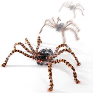 Creepy 4 Ft Crawling Spider Animatronic - 48 Inch Animated Halloween Decor with Sound, Sensor Activation, Moving Legs & Light-Up Eyes - Perfect for Indoor & Outdoor Haunted Scary Decorations Entehaus