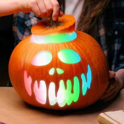 "Illuminate Your Halloween: Multi-Color Xtreme Strobe Pumpkin Light by "