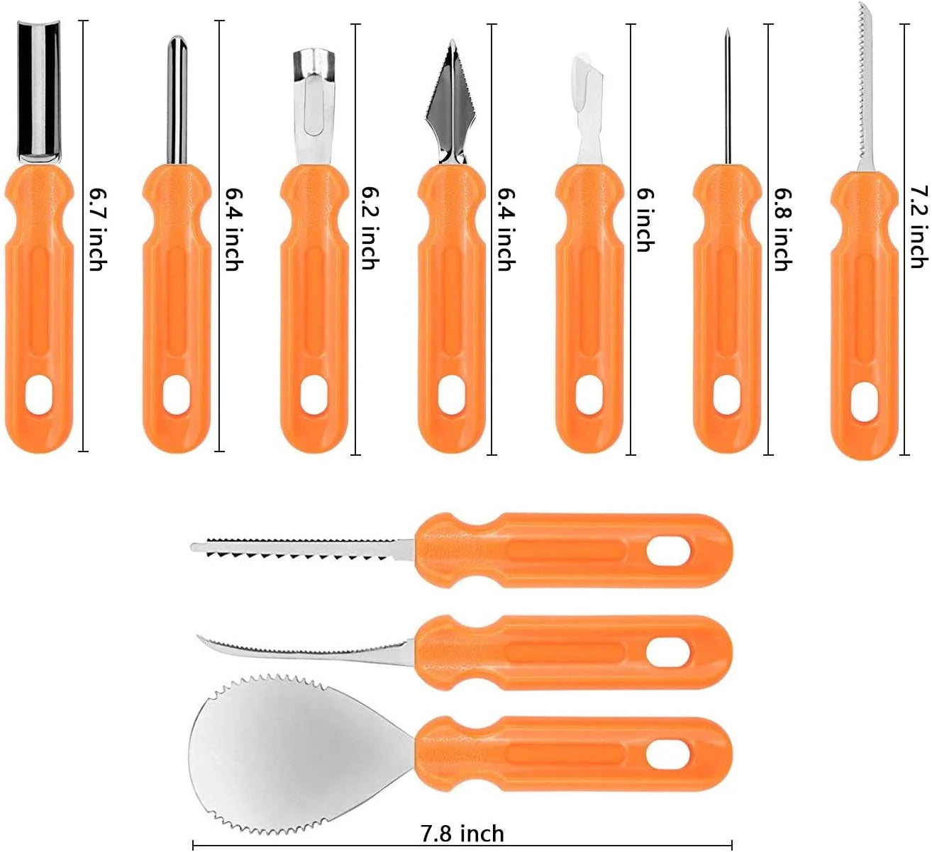 " 10-Piece Professional Pumpkin Carving Kit with Carrying Bag – Perfect for Halloween Fun!"