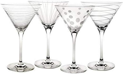 Cheers Martini Glass, 10-Ounce, Set of 4