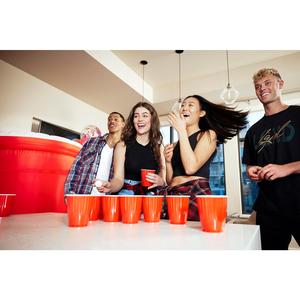 5Ft Inflatable Red Party Cup with LED Lights - Large Portable Decor for BBQs, Festivals, Tailgating & College Parties - Perfect for Fun Celebrations! Party Poofer